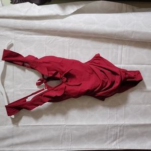 NWT Sporlike One piece Ruffle Bathing suit sz XL